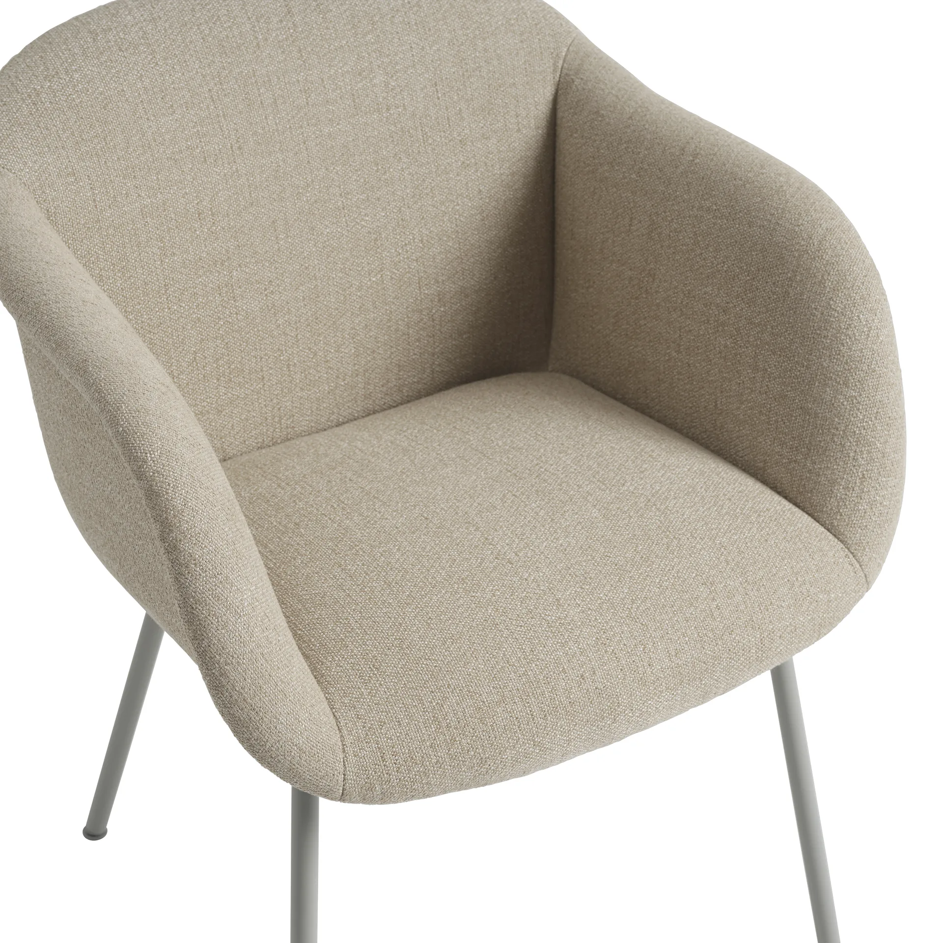 Fiber Soft Armchair tube bas, Ecriture 240/Grey Muuto
