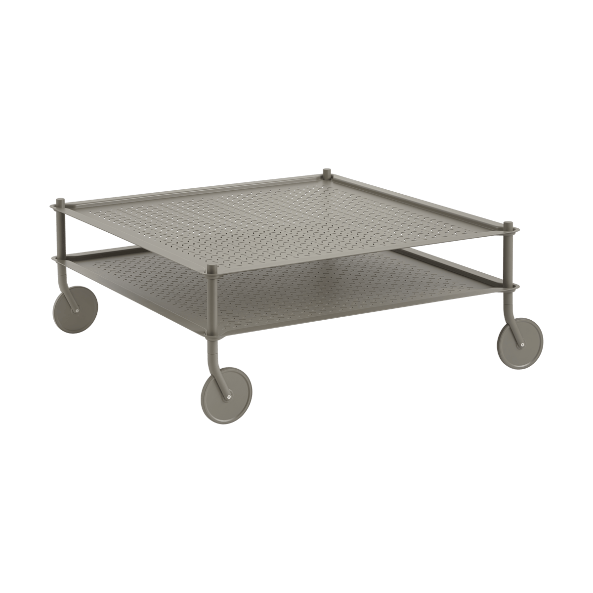 Muuto Flow soffbord 95x95 cm Taupe | Skandinavisk Design | Trädgårdsbord | Beige