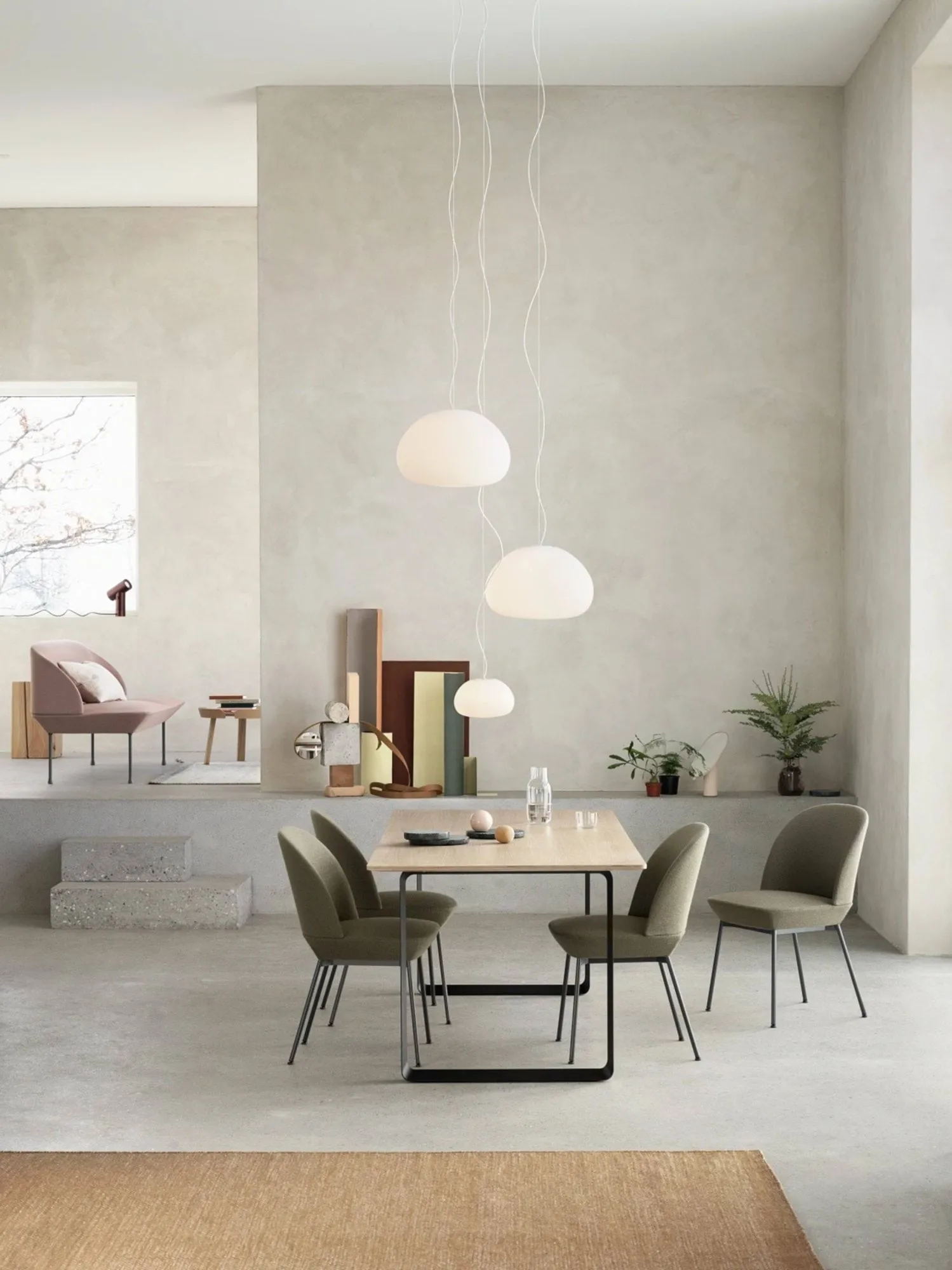 Fluid taklampa, liten Muuto