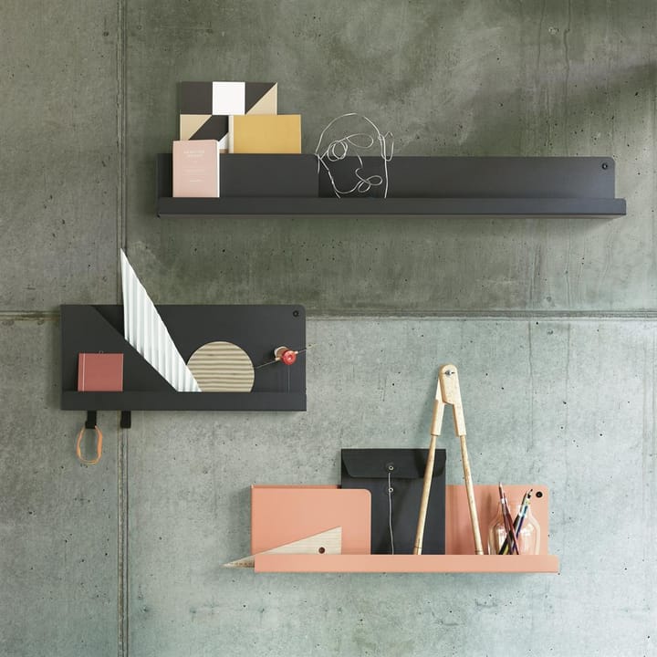 Folded hylla 51x22 cm - Black - Muuto