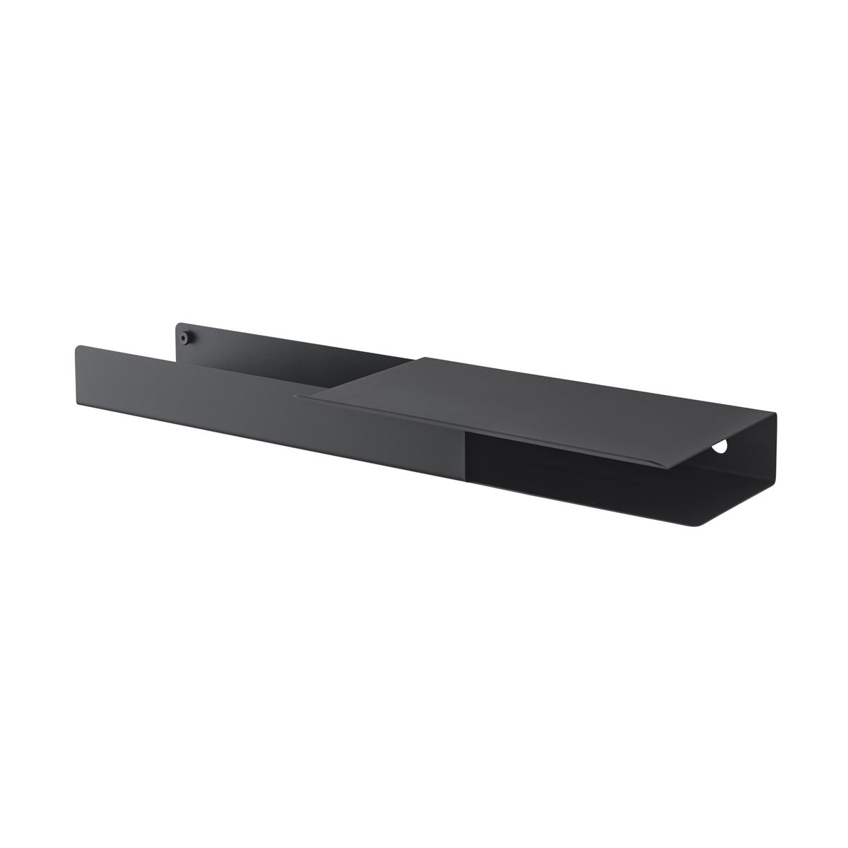 Muuto Folded platform hylla 62x5,4 cm Black | Skandinavisk Design | Hyllor & Hyllsystem | Svart
