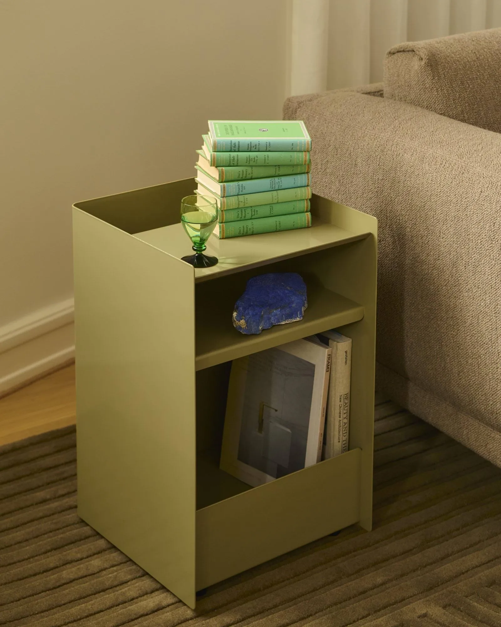 Folded Trolley rullvagn med skåp, Black Muuto