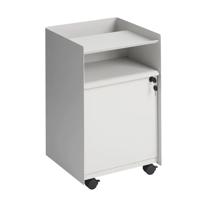 Folded Trolley rullvagn med skåp - Grey - Muuto