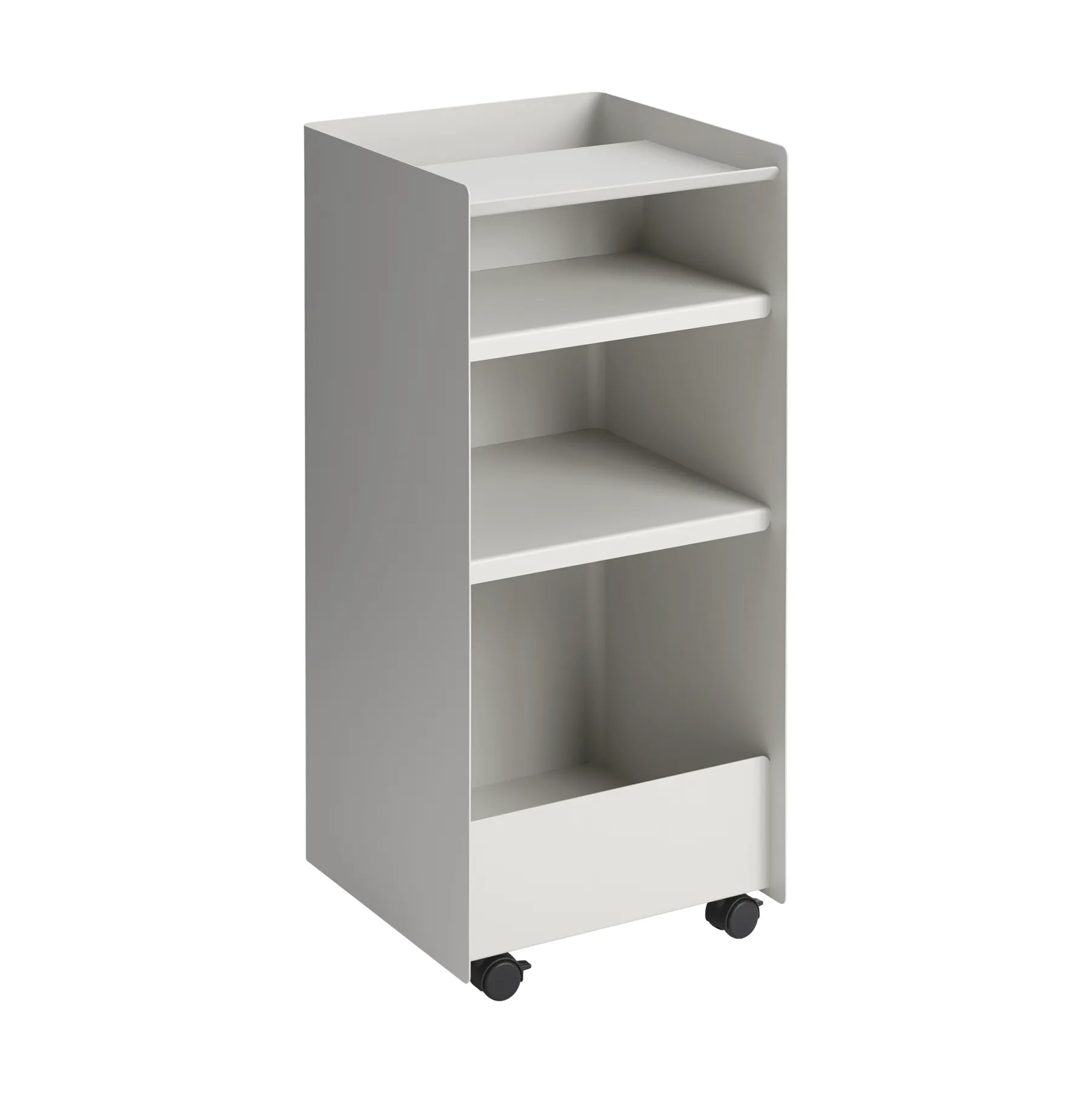 Folded Trolley rullvagn öppen, Grey, 37,4x38,7x37,2 cm Muuto