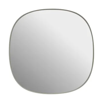 Framed spegel - Grey-clear, 40x40 cm - Muuto
