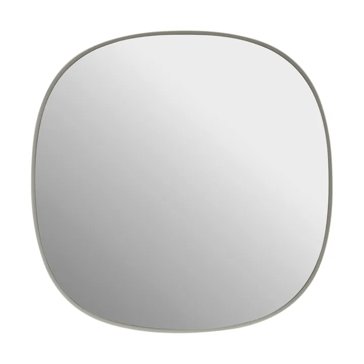 Framed spegel - Grey-clear, 40x40 cm - Muuto
