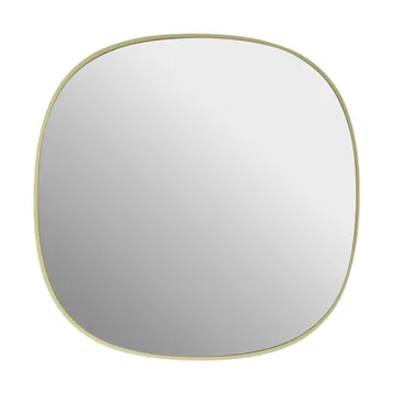 Framed spegel - Light yellow-clear, 40x40 cm - Muuto