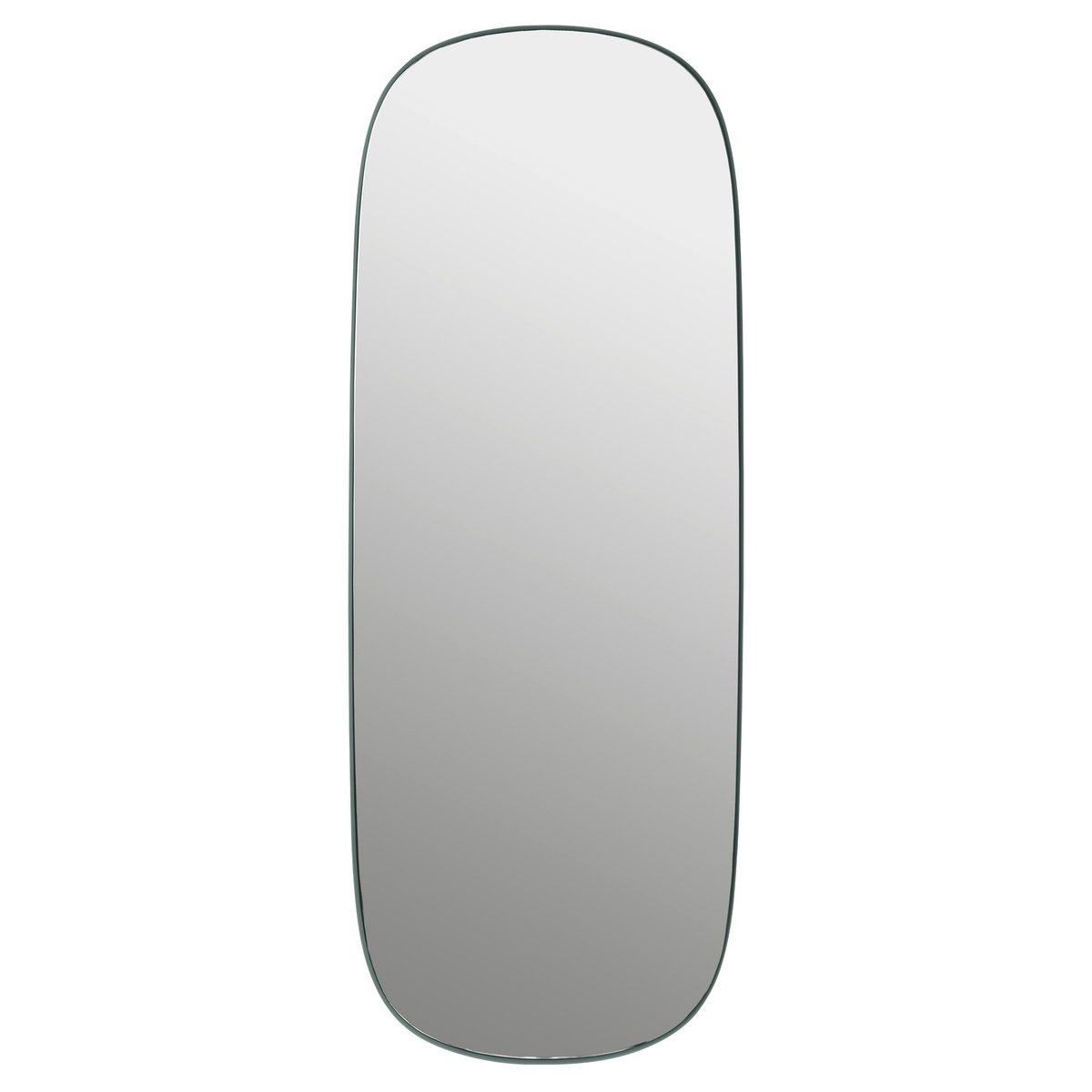 Muuto Framed spegel stor Darkgreen-clear | Skandinavisk Design | Väggspeglar | Grön