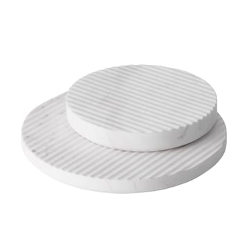 Groove grytunderlägg marmor - vit liten - Muuto