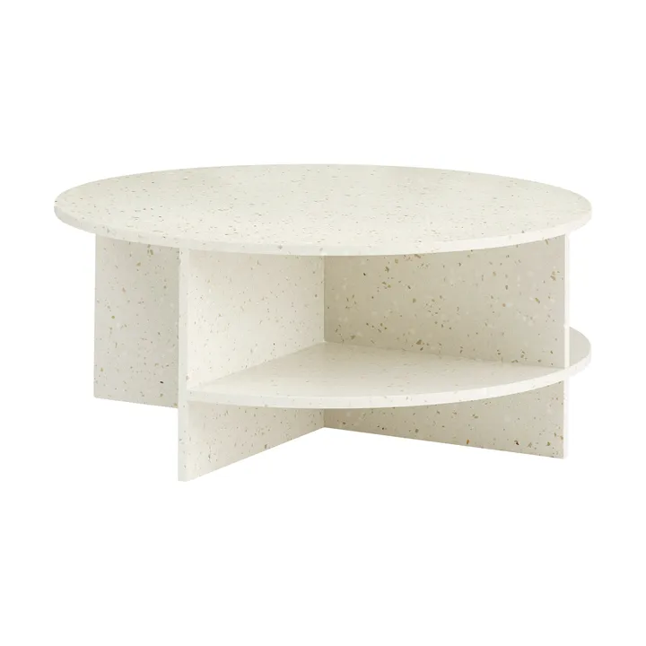 Halves soffbord - Off white-terrazzo, Ø85 cm - Muuto