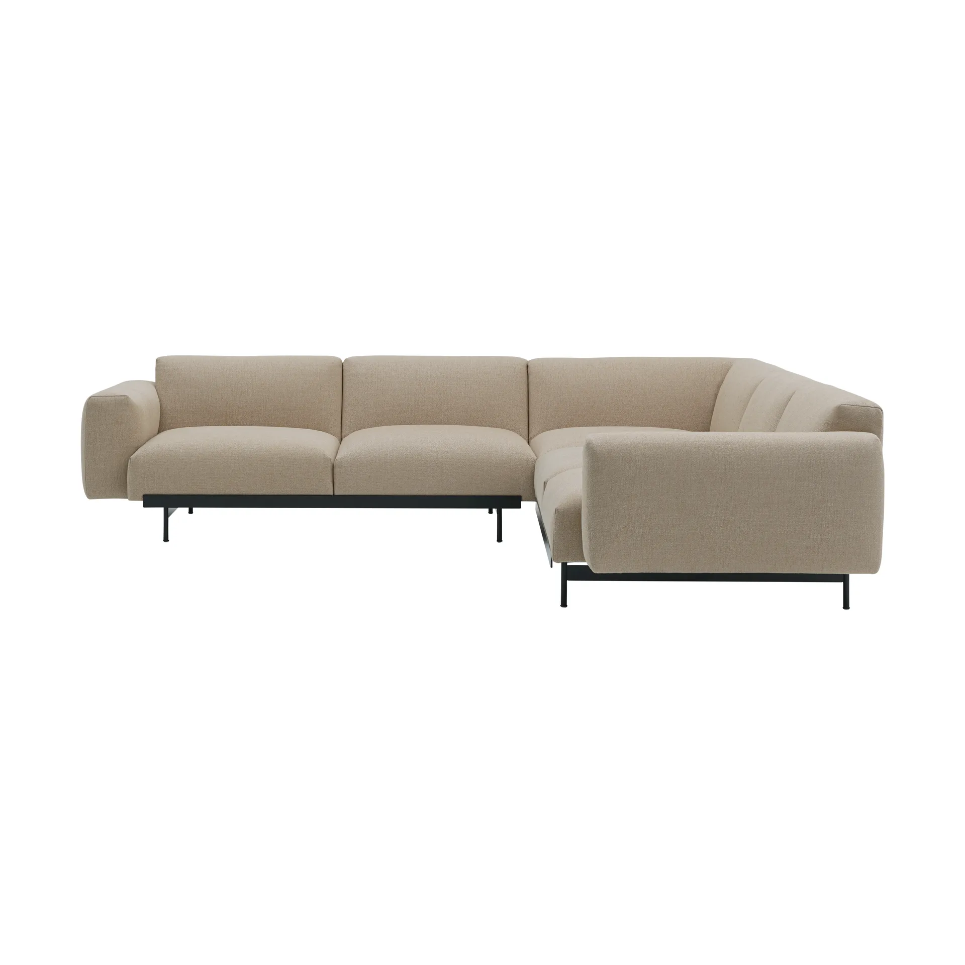 In Situ hörnsoffa configuration 1, Ecriture 240-Black Muuto