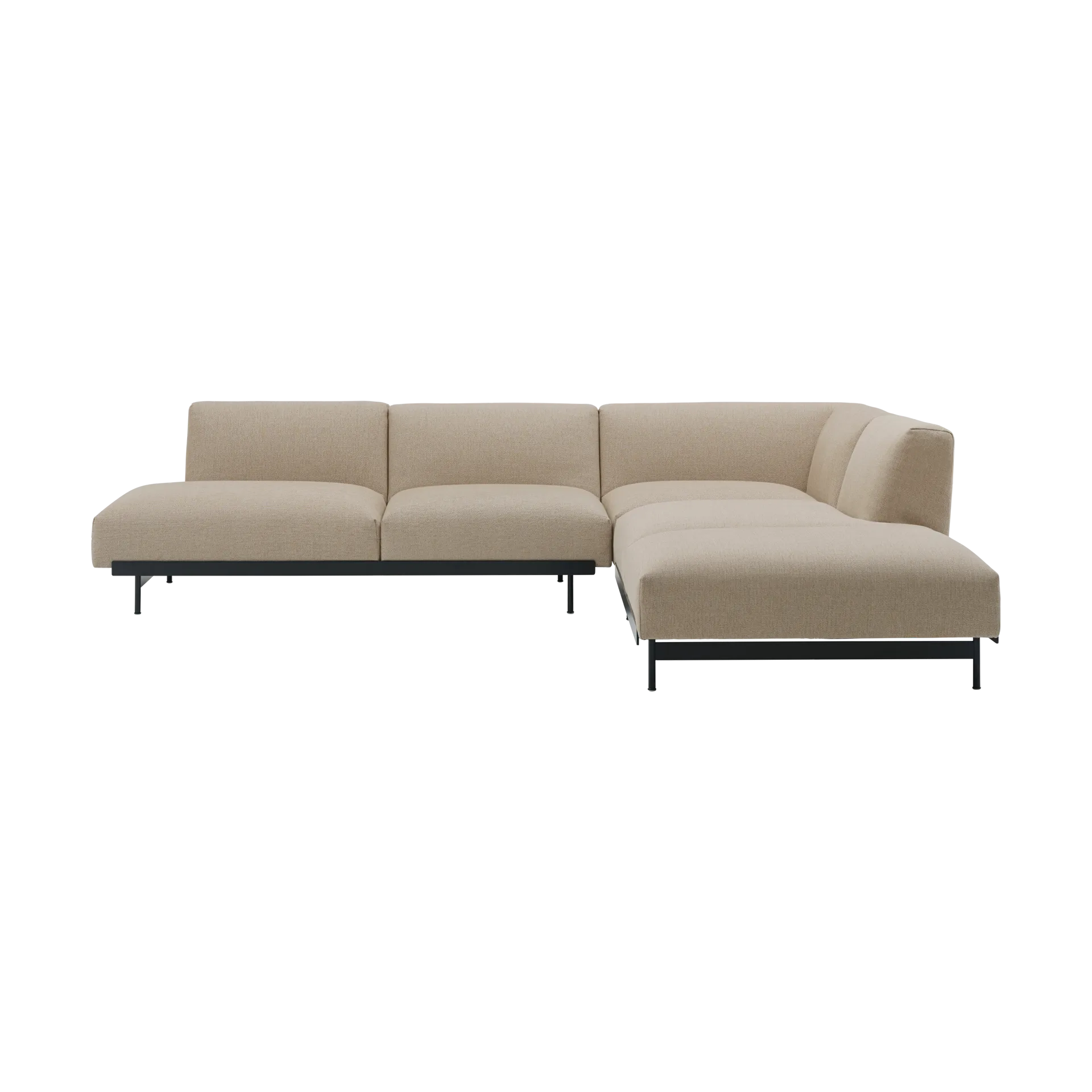 In Situ hörnsoffa configuration 4, Ecriture 240-Black Muuto
