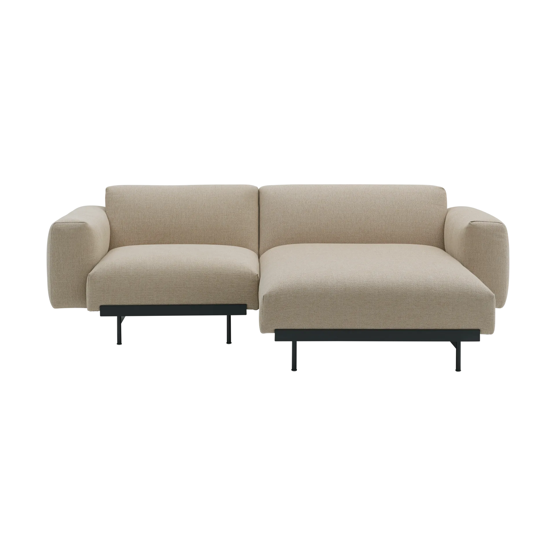 In Situ modulsoffa 2-sits configuration 4, Ecriture 240-Black Muuto