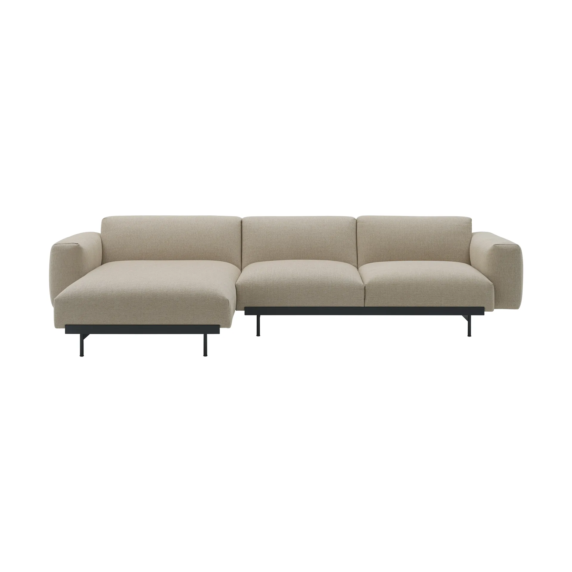 In Situ modulsoffa 3-sits configuration 7, Ecriture 240-Black Muuto