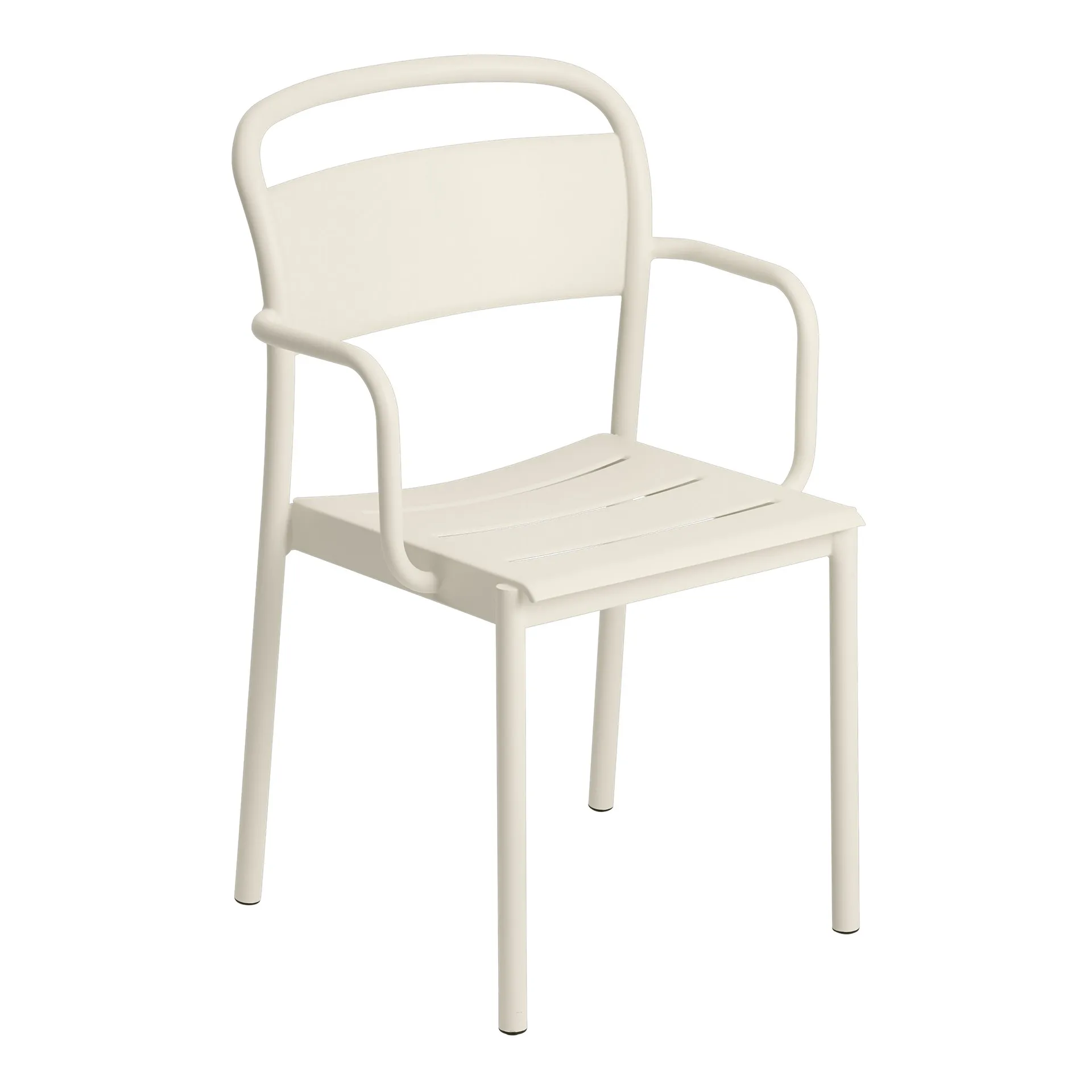 Linear steel armchair karmstol, Off-white Muuto