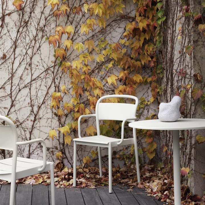 Linear steel armchair karmstol, Off-white Muuto