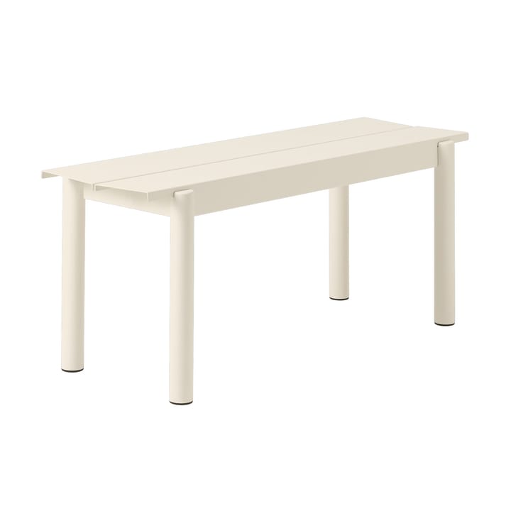 Linear steel bench bänk 110x34 cm, Off-white Muuto