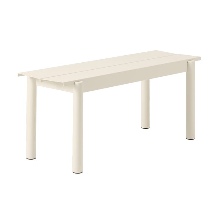 Linear steel bench bänk 110x34 cm - Off-white - Muuto
