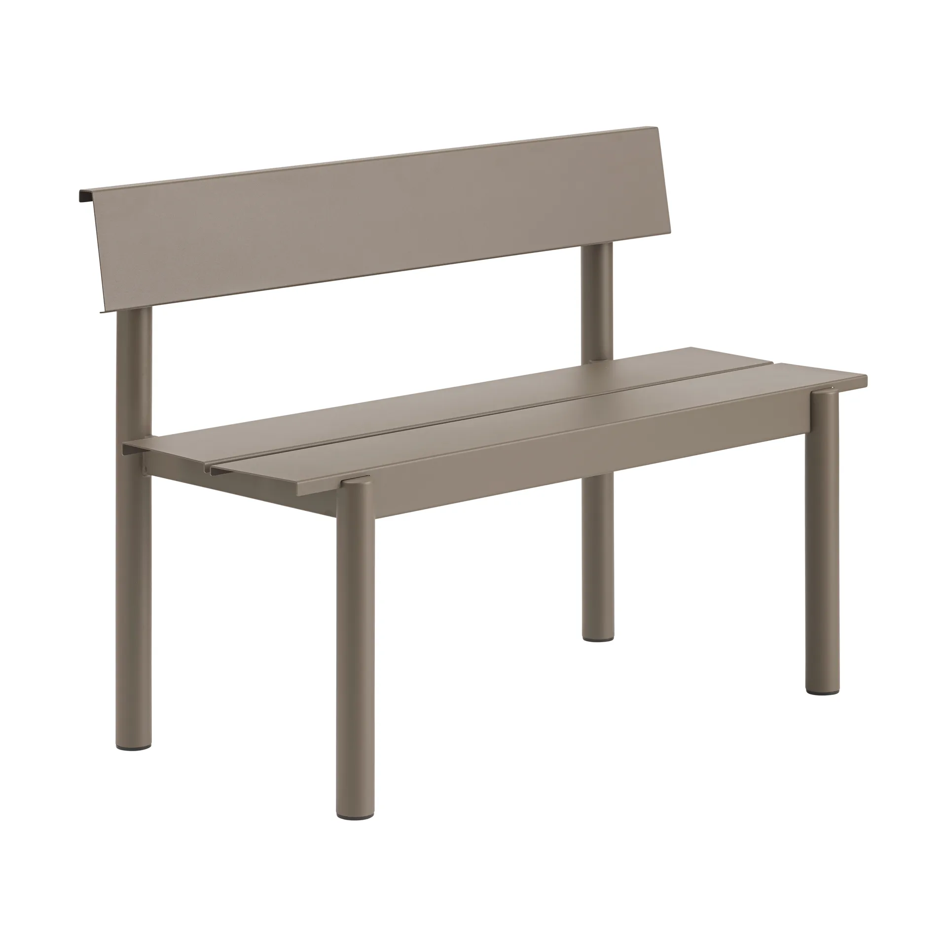 Linear steel bench bänk 110x34 cm, Taupe Muuto