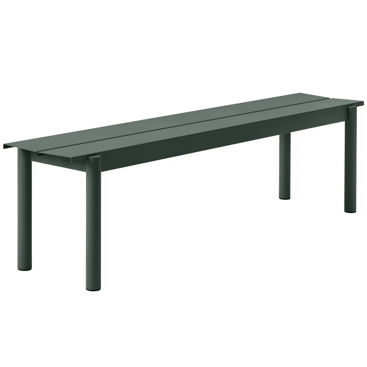 Muuto Linear steel bench bänk 170x34 cm Dark green