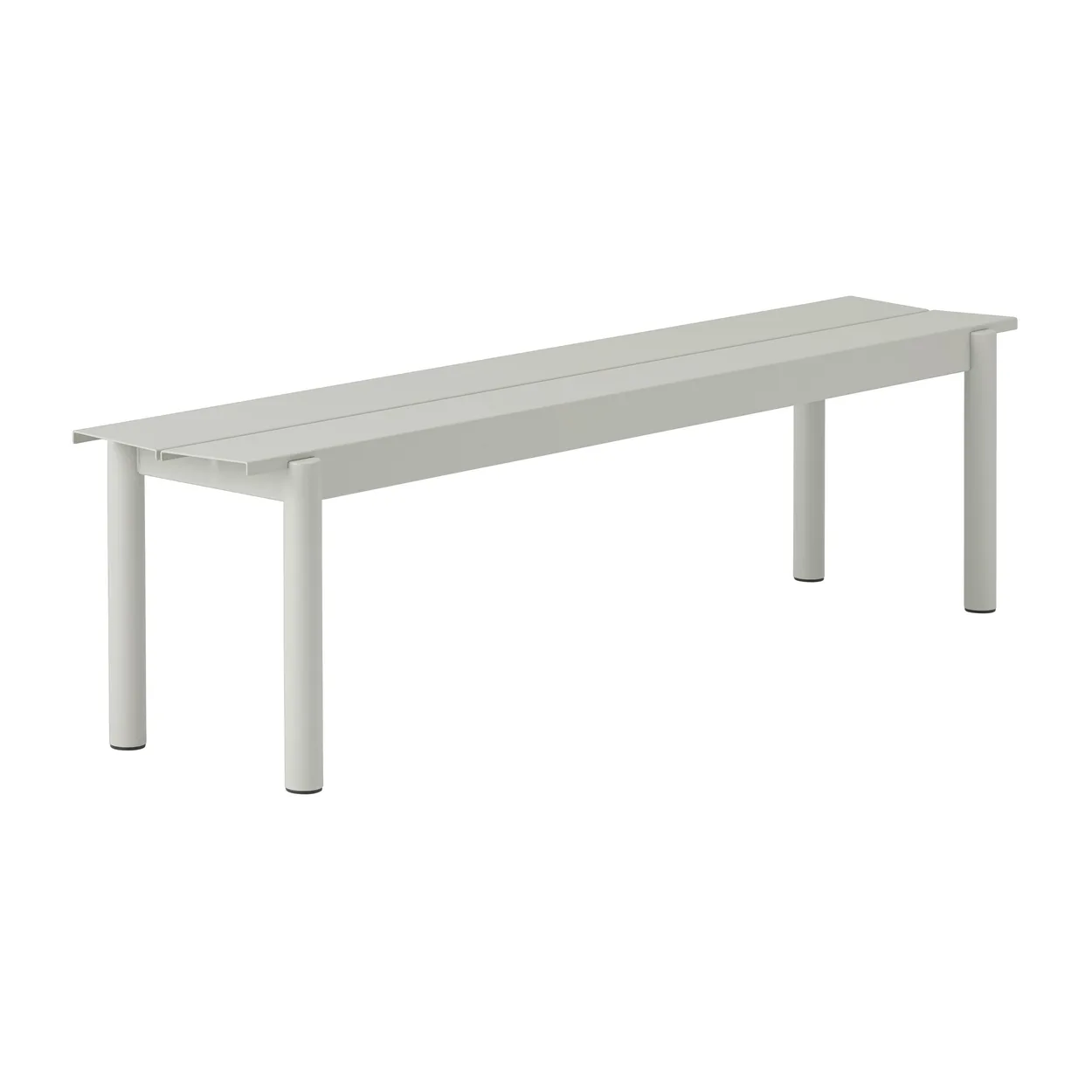 Muuto Linear steel bench bänk 170x34 cm Grey (RAL 7044)