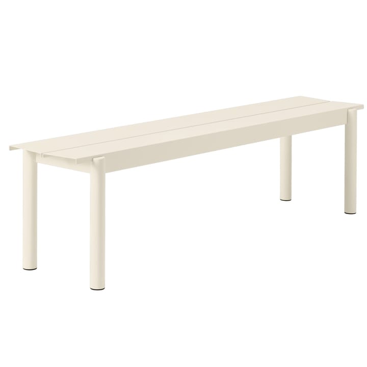 Linear steel bench bänk 170x34 cm - White - Muuto