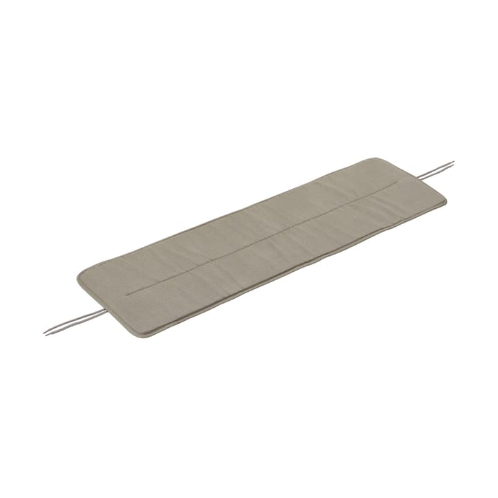 Linear steel bench pad 110x32,5 cm - Twitell light grey - Muuto