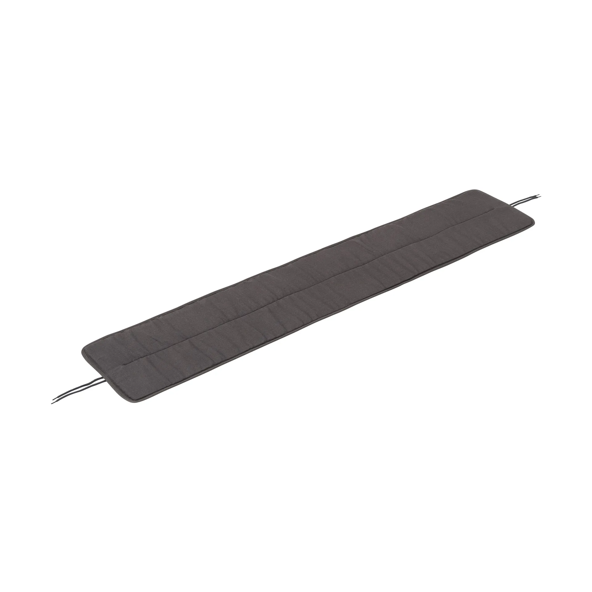 Linear steel bench pad 170x32,5 cm, Twitell dark grey Muuto