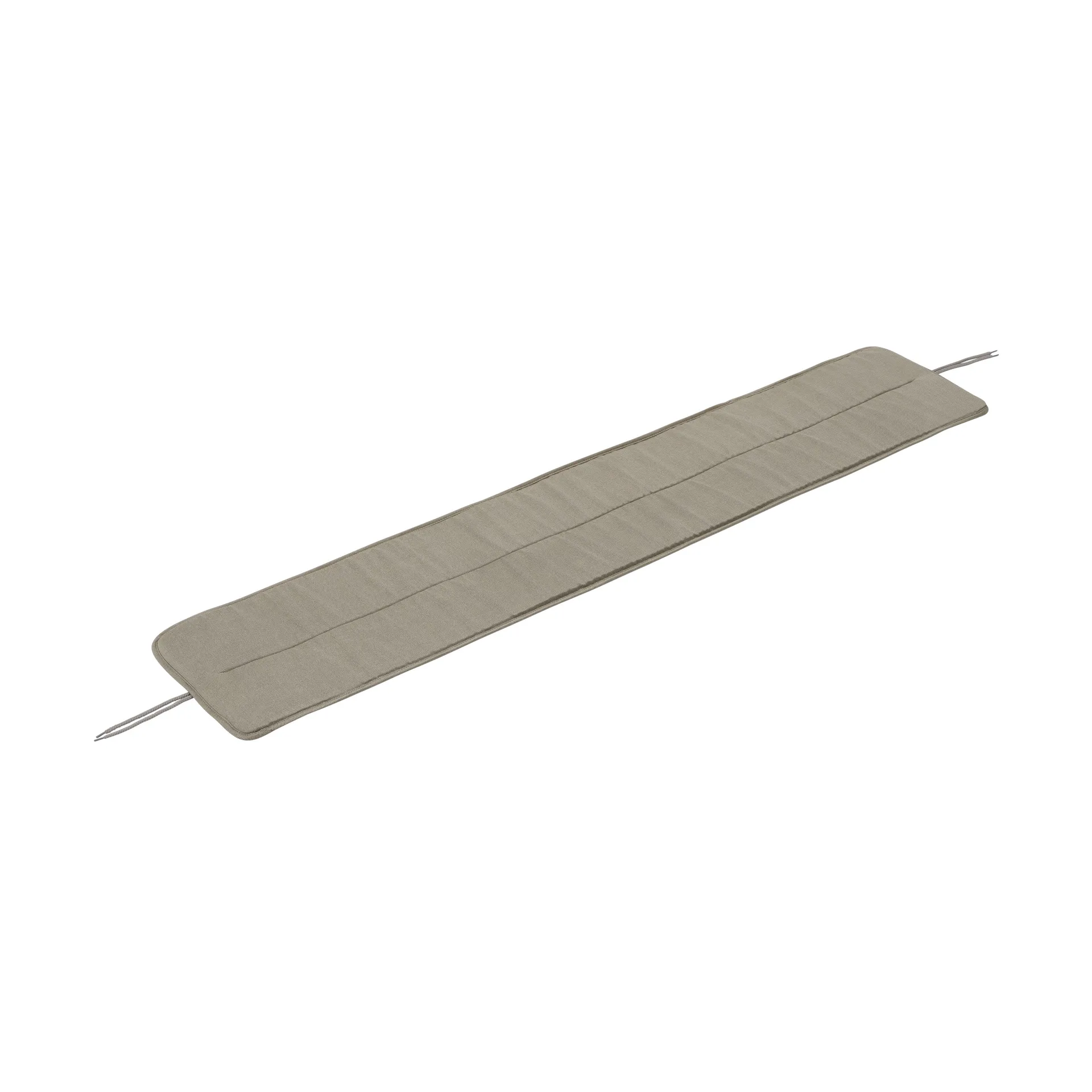 Linear steel bench pad 170x32,5 cm, Twitell light grey Muuto
