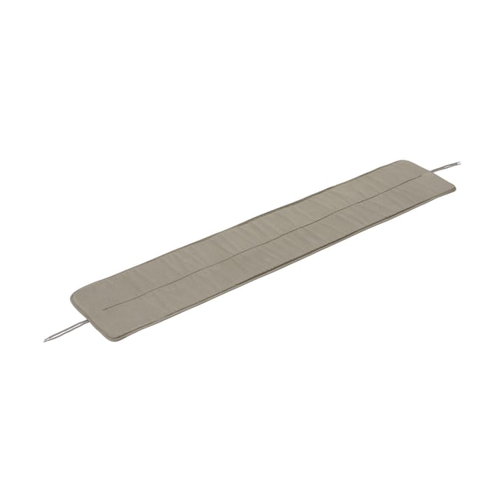 Linear steel bench pad 170x32,5 cm - Twitell light grey - Muuto