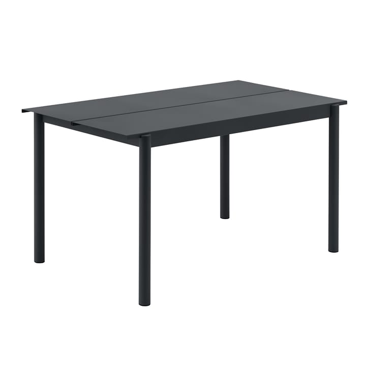 Linear Steel bord 140x75 cm - Black - Muuto