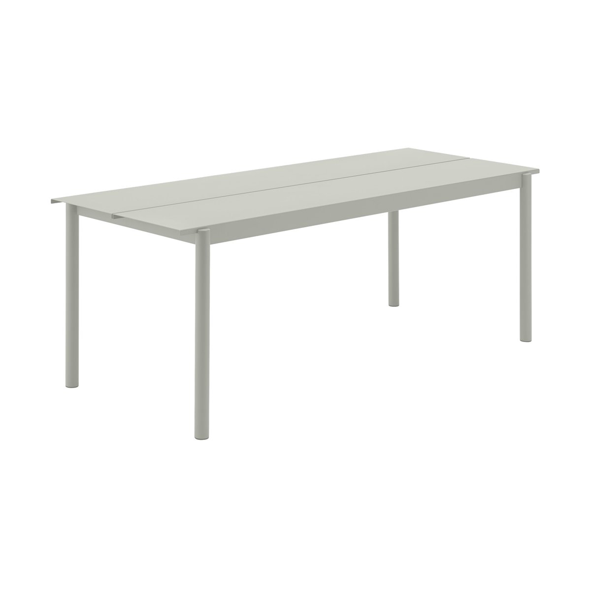 Muuto Linear Steel bord 200x75 cm Grey | Skandinavisk Design | Trädgårdsbord | Grå