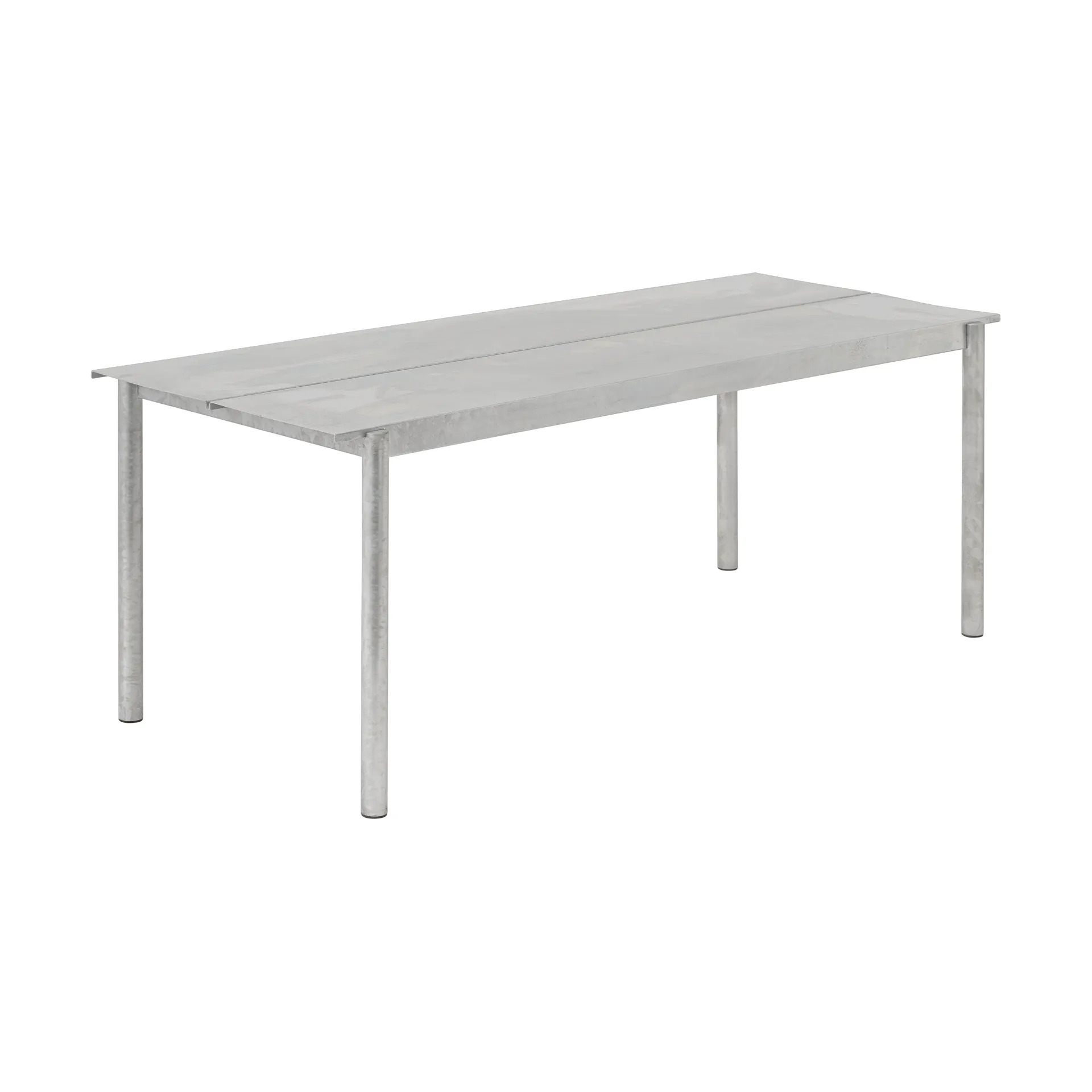 Linear Steel bord 200x75 cm, Warm galvanized steel Muuto