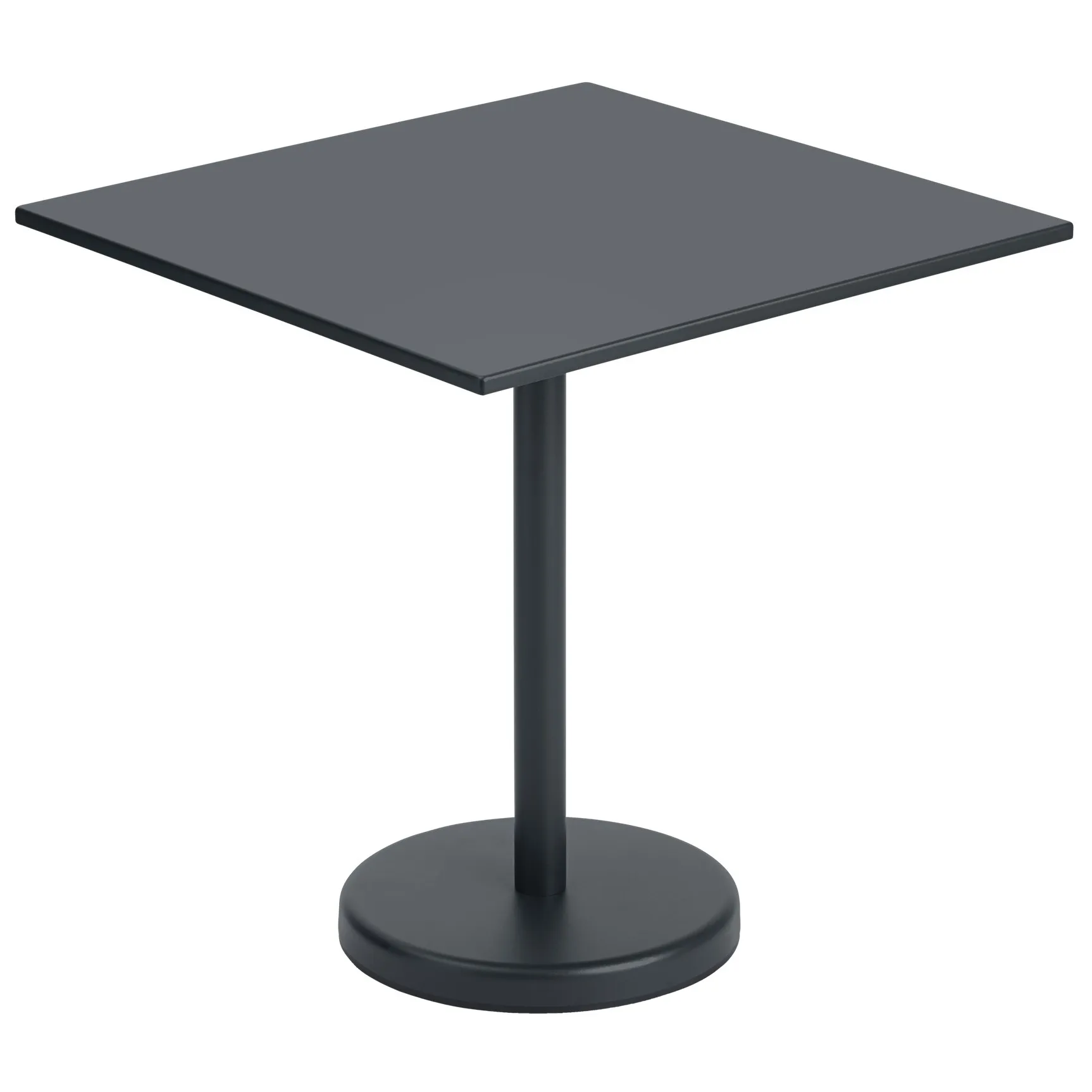 Linear Steel bord 70x70 cm, Black Muuto