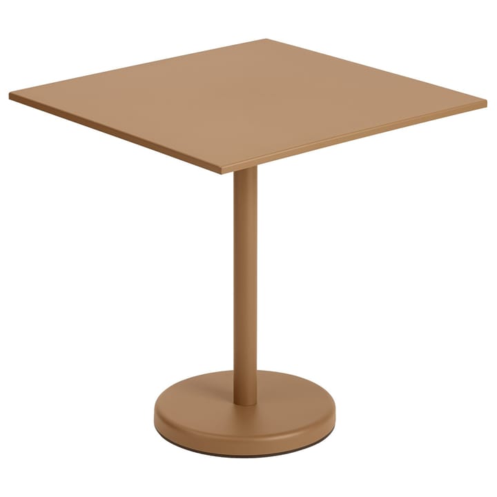 Linear Steel bord 70x70 cm - Burnt orange - Muuto