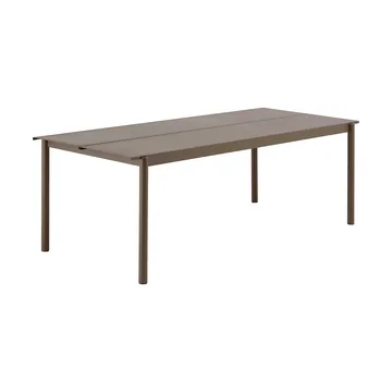 Linear Steel bord - Taupe, 220x90 cm - Muuto