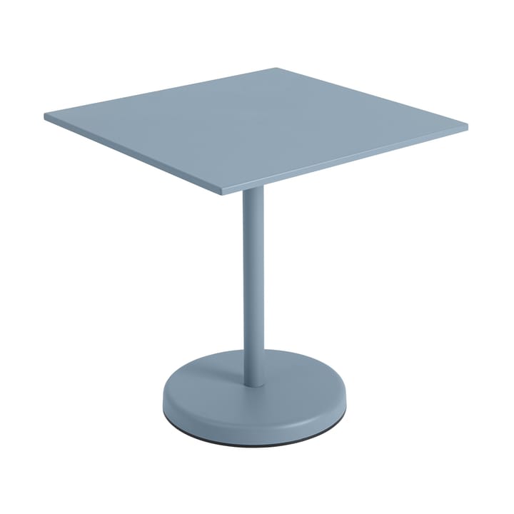 Linear steel café table V2 bord 70x70 cm Pale blue - undefined - Muuto