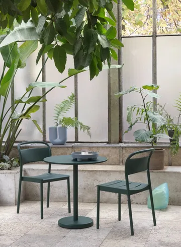 Linear steel side chair stol - Black - Muuto