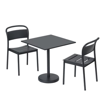 Linear steel side chair stol - Black - Muuto