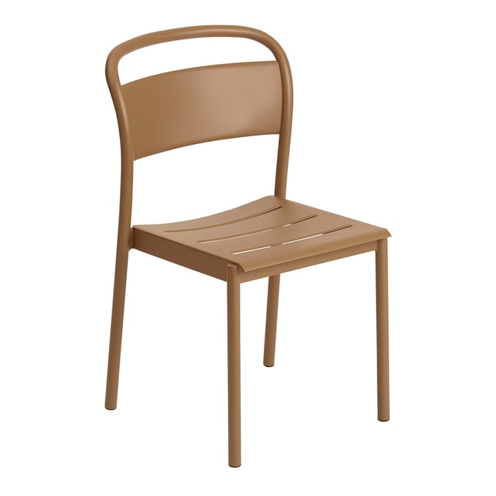 Linear steel side chair stol - Burnt orange - Muuto