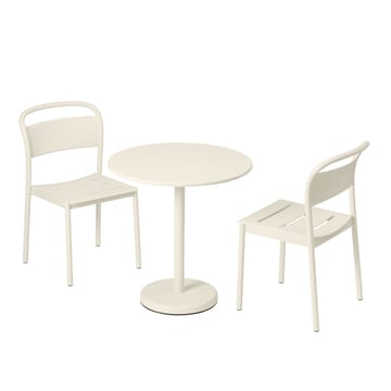 Linear steel side chair stol - Off-white - Muuto