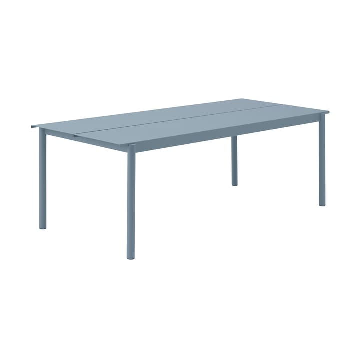 Linear steel table bord 200x75 cm - Pale blue - Muuto