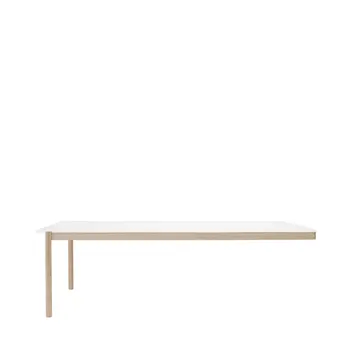 Linear System End Module bord - White laminate-Oak 240x142 cm - Muuto