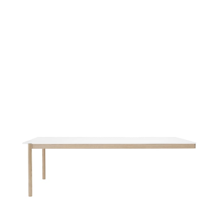 Linear System End Module bord - White laminate-Oak 240x142 cm - Muuto