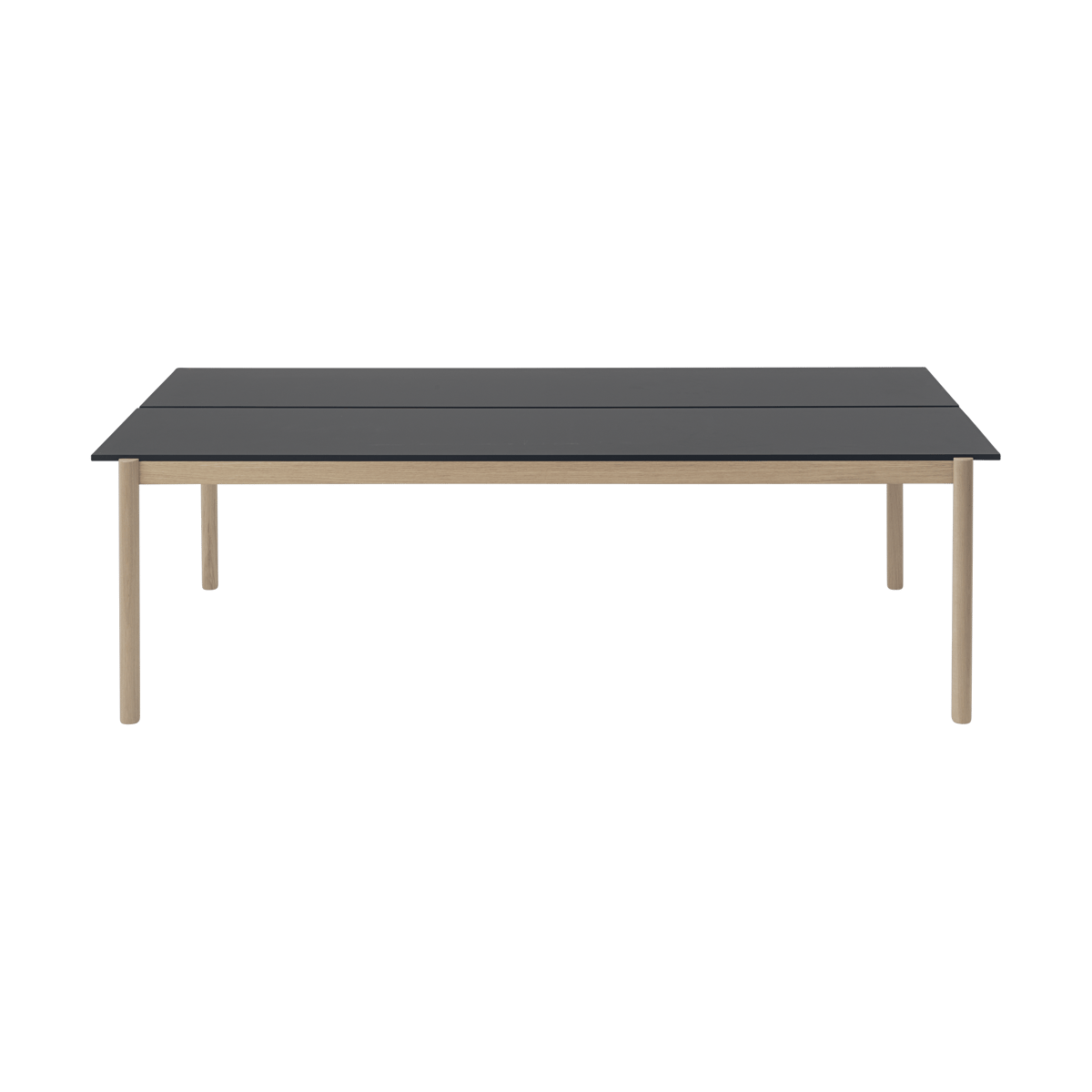 Muuto Linear System matbord 110x240 cm Black nanolaminate-black-oak