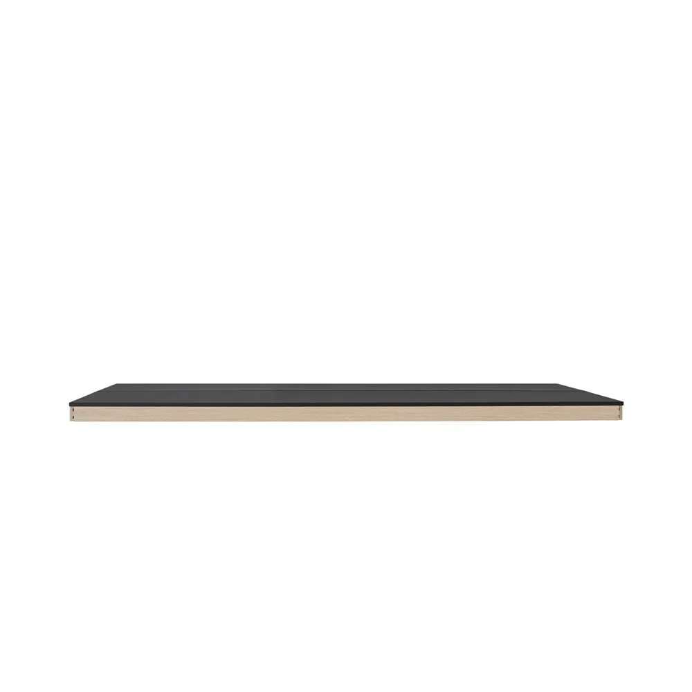 Linear System Middle Module bord, Black nanolaminate-Black Muuto