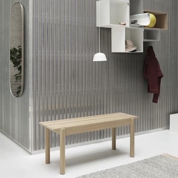 Linear träbänk ek - 110 cm - Muuto