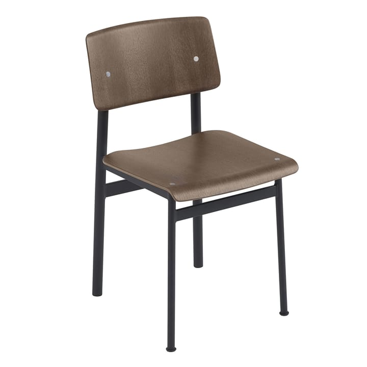 Loft Chair stol - Stained dark brown-Black - Muuto