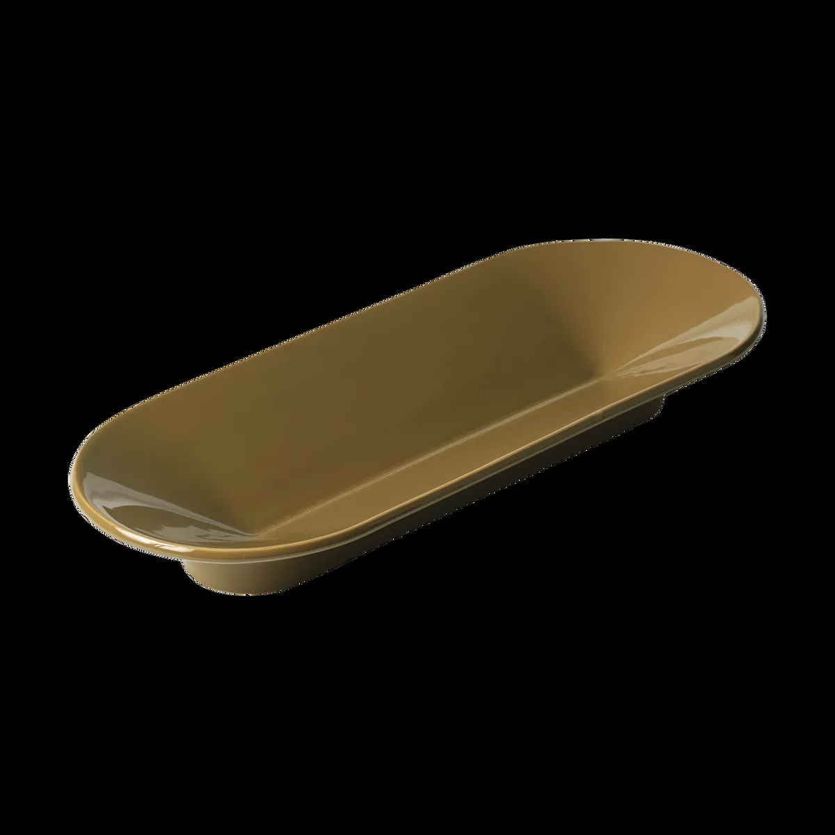 Muuto Mere skål 51,5x21,5 cm Brown Green