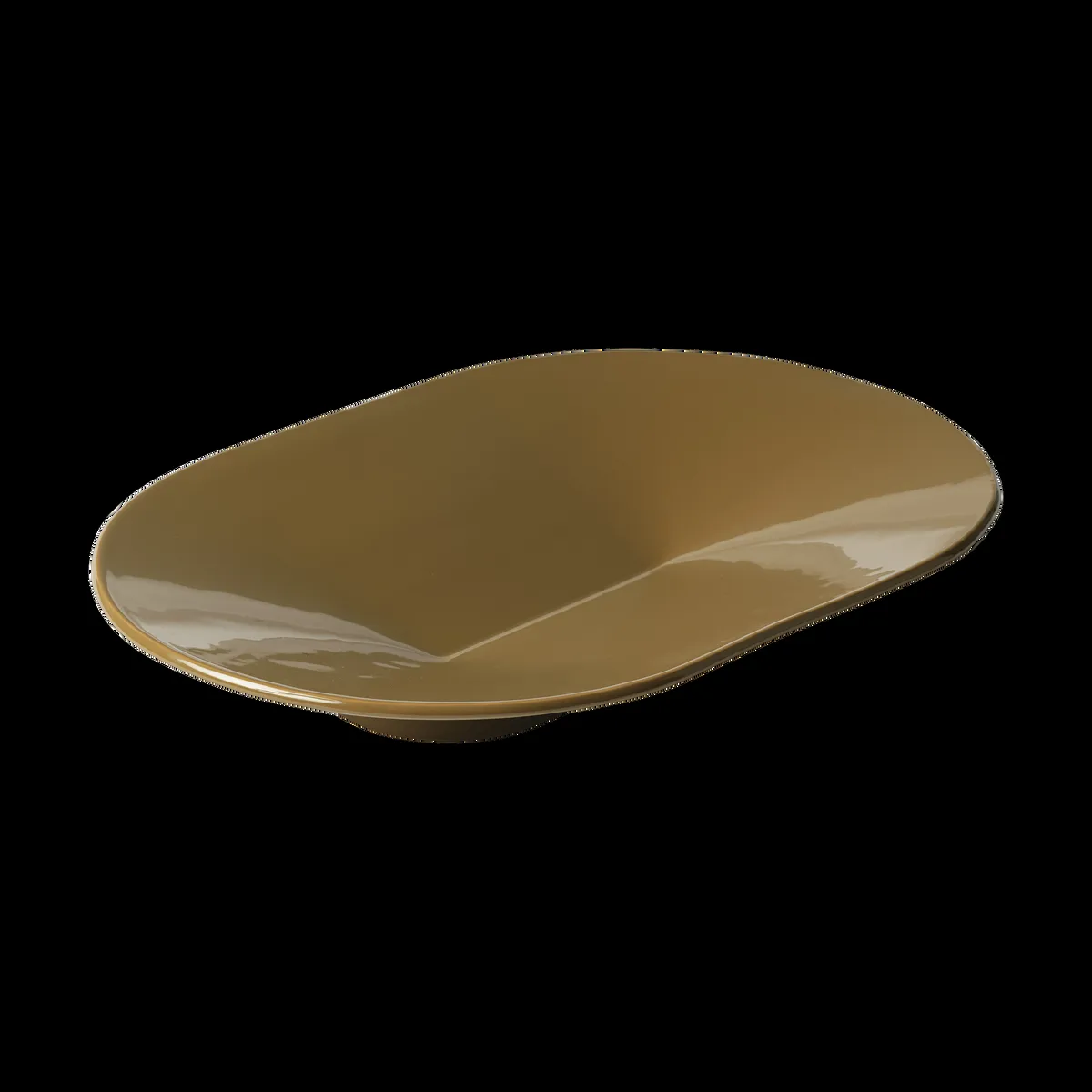 Muuto Mere skål 52x36 cm Brown Green